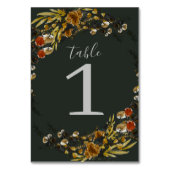 De herfstolieramp droogde de Greenery Wreath Weddi Kaart (Achterkant)