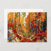 De herfst's Garland, mooie kunst van Tom Thomson,  Briefkaart (Voorkant / Achterkant)