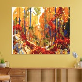 De herfst's Garland, mooie kunst van Tom Thomson, Canvas Afdruk (Insitu (Woonkamer))