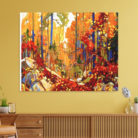 De herfst's Garland, mooie kunst van Tom Thomson, Canvas Afdruk (Insitu (Woonkamer))