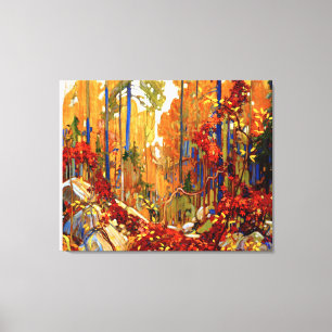 De herfst's Garland, mooie kunst van Tom Thomson, Canvas Afdruk