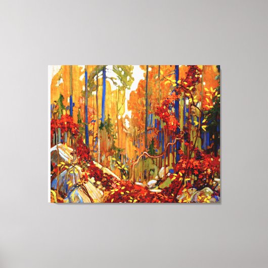 De herfst's Garland, mooie kunst van Tom Thomson, Canvas Afdruk (Voorkant)