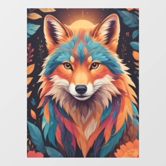 De herfstvos raamsticker (Vel)