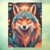 De herfstvos raamsticker (Vel 3)