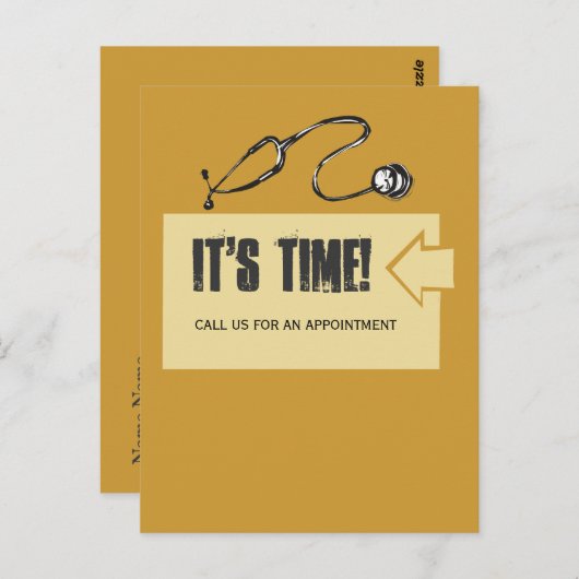 De Herinnering van de Benoeming van de cliënt Briefkaart (Voorkant / Achterkant)