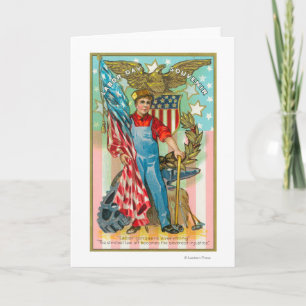 De Herinnering van de Dag van de Arbeid Kaart