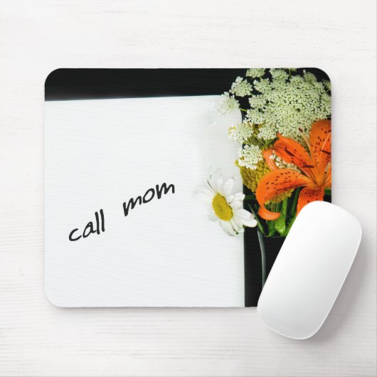 De Herinnering van de Mam van de vraag op Witte Ra Muismat (Met muis)