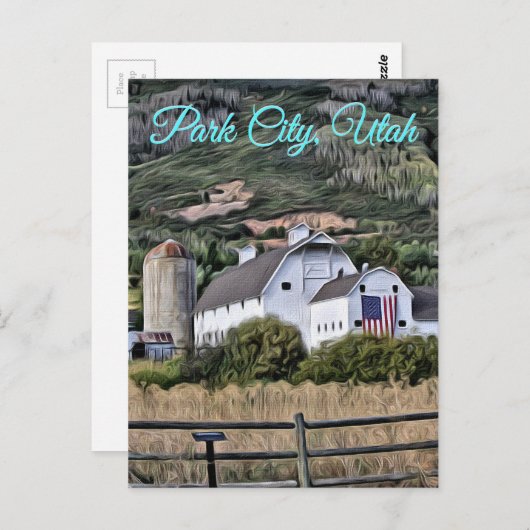 De Herinnering van de Stad van het park Briefkaart (Voorkant / Achterkant)