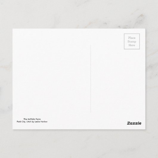 De Herinnering van de Stad van het park Briefkaart (Achterkant)