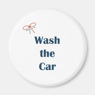 De herinneringen aan de auto wassen magneet