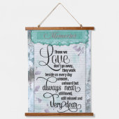 De herinneringen van geliefden eren hangend wandkleed (Voorkant)