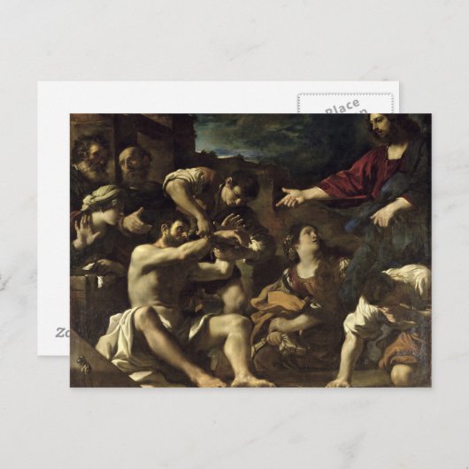 De herinrichting van Lazarus, c.1619 Briefkaart (Voorkant / Achterkant)