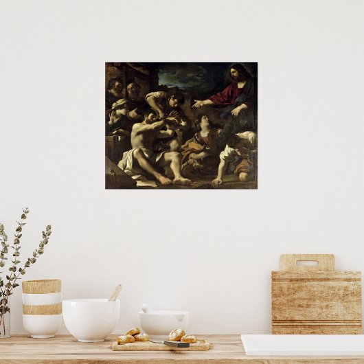 De herinrichting van Lazarus, c.1619 Poster (Keuken)