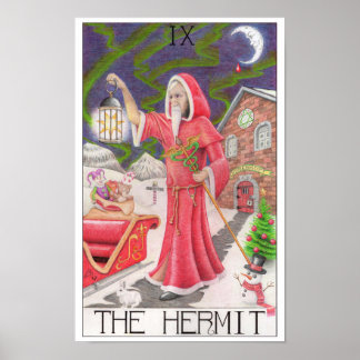 De Hermiet tarotkaart Poster