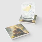 De Hermiet's Shan Shui Stenen Onderzetter (Zijkant)