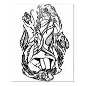 De Hermit Roos Goddess Rubberstempel (Afrduk)