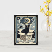 De Hermit Tarot Kaart Cat in de doos Mystic Funny (Gele Bloem)