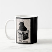 De Hermit Tarot Kaart Mystic Cat in de doos Funny  Koffiemok (Links)