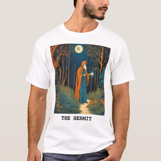 DE HERMIT - TAROT KAART T-SHIRT (Voorkant)