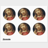 De heropgezette Christus Ronde Sticker (Vel)