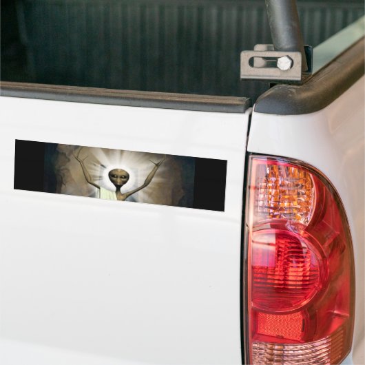 De heropleving van Alien Jesus Bumpersticker (Op Truck)