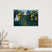 De heropleving van het Leeuwenwoud Groen Poster (Keuken)