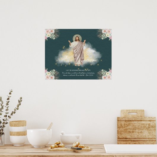 De heropleving van Jezus Christus - Pasen Poster (Keuken)