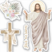 De heropleving van Jezus Christus - Pasen Sticker (Voorkant)
