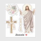 De heropleving van Jezus Christus - Pasen Sticker (Vel)