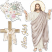 De heropleving van Jezus Christus - Pasen Sticker (Voorkant)