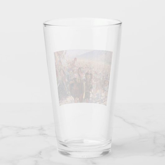 De Heros van de slag om Marathon (Rochegrosse) Glas (Achterkant)