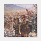 De Heros van de slag om Marathon (Rochegrosse) Magneet (Voorkant)