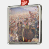 De Heros van de slag om Marathon (Rochegrosse) Metalen Ornament (Links)