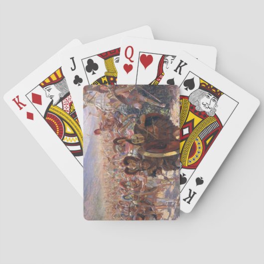 De Heros van de slag om Marathon (Rochegrosse) Pokerkaarten (Achterkant)