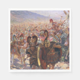 De Heros van de slag om Marathon (Rochegrosse) Servet