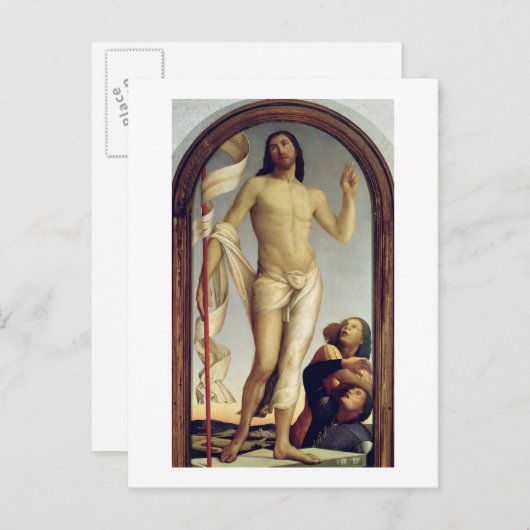 De herrijzenis (paneel) briefkaart (Voorkant / Achterkant)