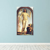 De herrijzenis (paneel) canvas afdruk (Insitu (Houten vloer))