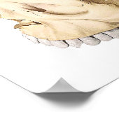 De hersenen in de schedel poster (Hoek)