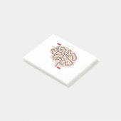 De hersenen van een fietser post-it® notes (Schuin)