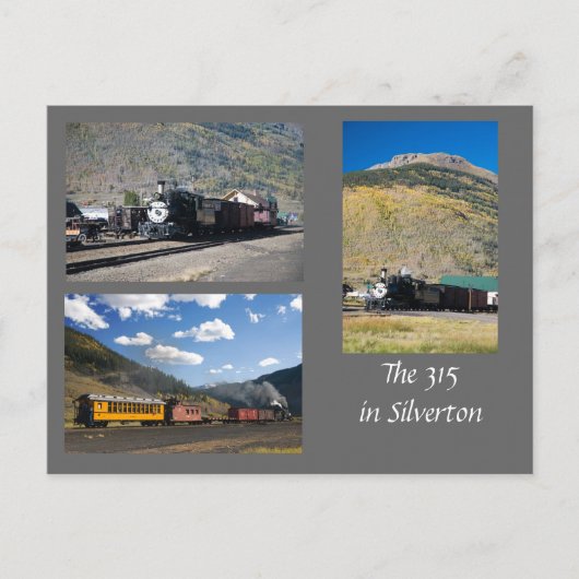 De herstelde D&RG 315 in Silverton Briefkaart (Voorkant)