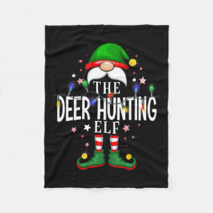 De herten jagen elf kerstfamilie pyjama party fleece deken