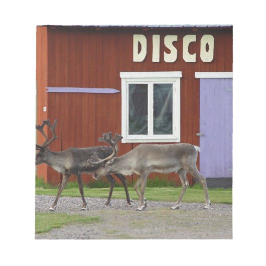 DE HERTEN VAN DE DISCO NOTITIEBLOK (Voorkant)