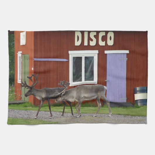 DE HERTEN VAN DE DISCO THEEDOEK (Horizontaal)