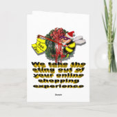 De Herten van Kerstmis Feestdagen Kaart (Achterkant)