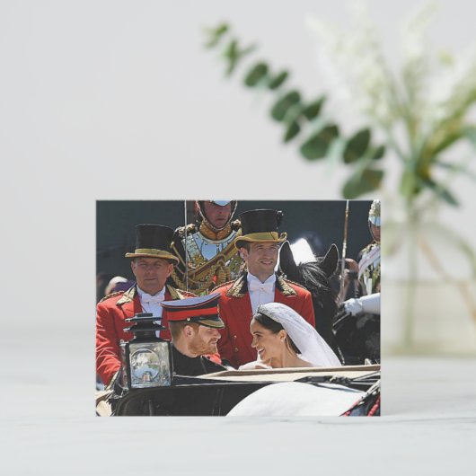 De hertog en de hertog van Sussex sluiten dicht Briefkaart (Staand voorkant)