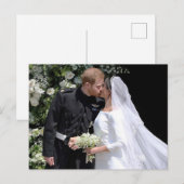 De hertog en hertogin van Sussex trouwdag kus Briefkaart (Voorkant / Achterkant)