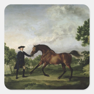De hertog van de baai van Ancaster "Blank" Vierkante Sticker
