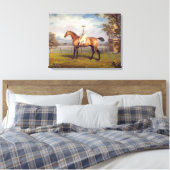 De hertog van Hamilton's Disguise met Jockey Up Canvas Afdruk (Insitu (Slaapkamer))