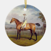 De hertog van Hamilton's Disguise met Jockey Up Keramisch Ornament (Voorkant)