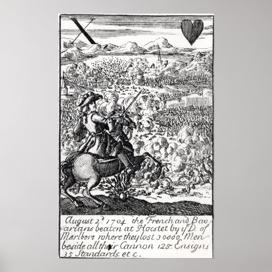 De hertog van Marlborough Defeats Poster (Voorkant)